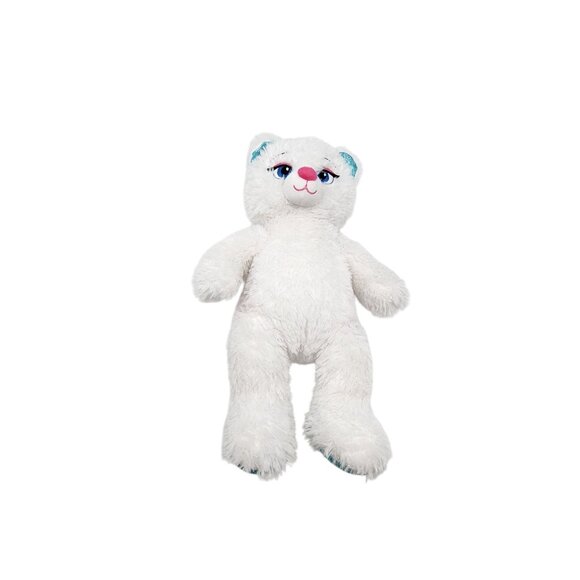 Build A Bear Disney Bear Plush Frozen Elsa White Sparkle Stuffed Animal Toy 16" - Picture 1 of 4